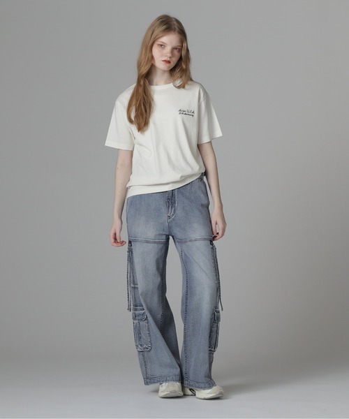 国内発送☆AVIREX☆W POCKET DENIM PANTS W POCKET DENIM PANTS/ダブルポケットデニムパンツ（デニム
