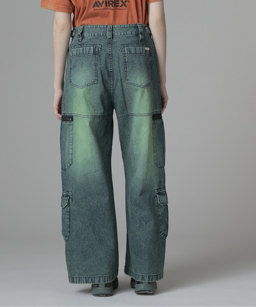 国内発送☆AVIREX☆W POCKET DENIM PANTS W POCKET DENIM PANTS/ダブルポケットデニムパンツ（デニム
