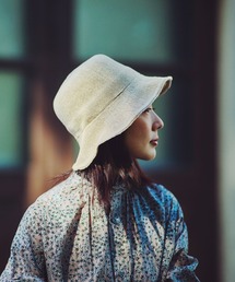 YOKOI BERET（ヨコイベレー）の「【日本製】HIMARI（ひまり）たためる麻混 クロッシェ（ハット）」