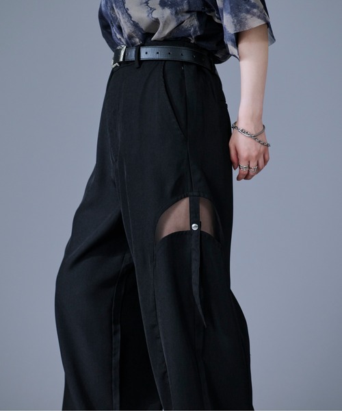 Ellno Loset(エルノロゼット)の「サイドシアーカットアウトパンツ(その他パンツ・メンズ・ブルーグリーン/ブラック・X-SMALL/LARGE/MEDIUM/SMALL)」の7枚目の写真