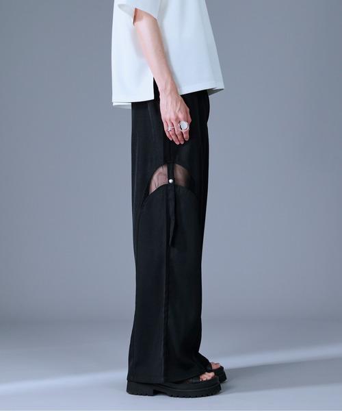 Ellno Loset(エルノロゼット)の「サイドシアーカットアウトパンツ(その他パンツ・メンズ・ブルーグリーン/ブラック・X-SMALL/LARGE/MEDIUM/SMALL)」の18枚目の写真