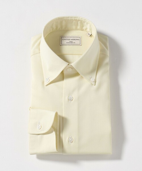 UNITED ARROWS(ユナイテッドアローズ)の「イージーケア AG パナマ イタリアン ボタンダウン シャツ -抗菌防臭・通気性-(ビジネスシャツ・メンズ・ライトブルー/ホワイト/イエロー・38cm/39cm/41cm/40cm)」の3枚目の写真