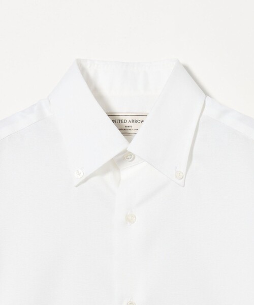 UNITED ARROWS(ユナイテッドアローズ)の「イージーケア AG パナマ イタリアン ボタンダウン シャツ -抗菌防臭・通気性-(ビジネスシャツ・メンズ・ライトブルー/ホワイト/イエロー・38cm/39cm/41cm/40cm)」の12枚目の写真