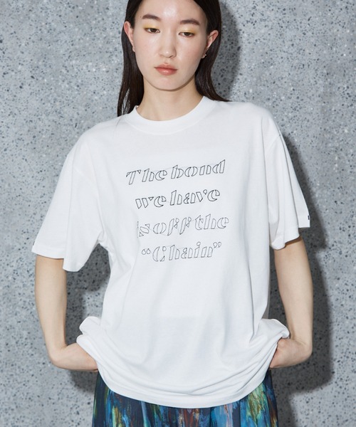 NOMINE（ノミネ）の「【ユニセックス】刺繍 ロゴ Tシャツ（Tシャツ/カットソー・レディース・ブラック/ホワイト系その他/レッド/チャコールグレー/ホワイト系その他2・MEDIUM/LARGE）」の11枚目の写真