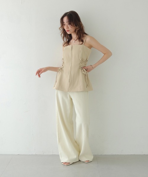 CLEIO（クレイオ）の「【CLEIO】レースアップビスチェ LACE-UP BUSTIER/980-13615（キャミソール・レディース・ブラウン/ベージュ・FREE）」の11枚目の写真