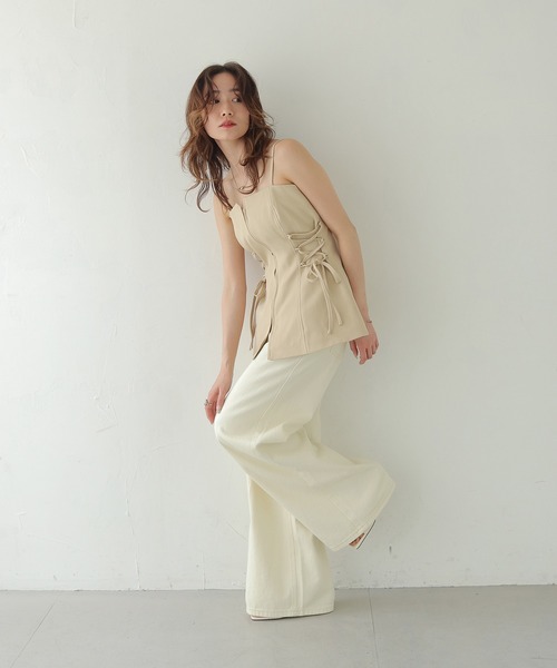 CLEIO（クレイオ）の「【CLEIO】レースアップビスチェ LACE-UP BUSTIER/980-13615（キャミソール・レディース・ブラウン/ベージュ・FREE）」の14枚目の写真