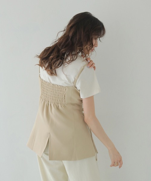 CLEIO（クレイオ）の「【CLEIO】レースアップビスチェ LACE-UP BUSTIER/980-13615（キャミソール・レディース・ブラウン/ベージュ・FREE）」の19枚目の写真