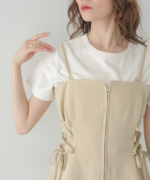 CLEIO（クレイオ）の「【CLEIO】レースアップビスチェ LACE-UP BUSTIER/980-13615（キャミソール・レディース・ブラウン/ベージュ・FREE）」の22枚目の写真