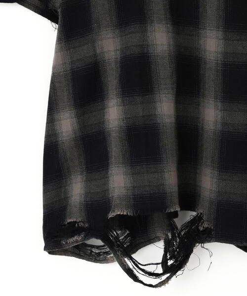 DANKE SCHON(ダンケシェーン)の「DankeSchon/ダンケシェーン/OMBRE CHECK DAMEGE S/S SHIRTS(シャツ/ブラウス・メンズ・ブラック/ブルー/レッド・M/L)」の20枚目の写真