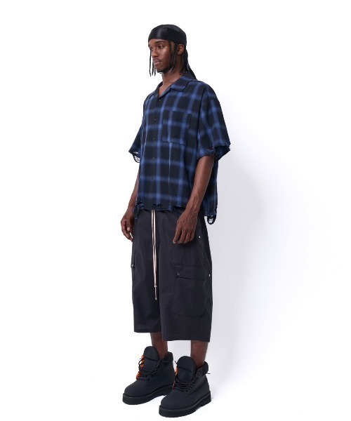 DANKE SCHON(ダンケシェーン)の「DankeSchon/ダンケシェーン/OMBRE CHECK DAMEGE S/S SHIRTS(シャツ/ブラウス・メンズ・ブラック/ブルー/レッド・M/L)」の13枚目の写真