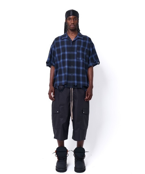 DANKE SCHON(ダンケシェーン)の「DankeSchon/ダンケシェーン/OMBRE CHECK DAMEGE S/S SHIRTS(シャツ/ブラウス・メンズ・ブラック/ブルー/レッド・M/L)」の14枚目の写真