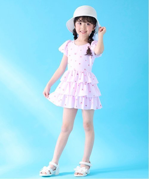 メゾピアノ M/150 Tシャツ×チェリー総柄ワンピース×パンツ 水着3点セット 楽天市場】メゾピアノ(mezzo piano)【SWIM】フルーツ柄