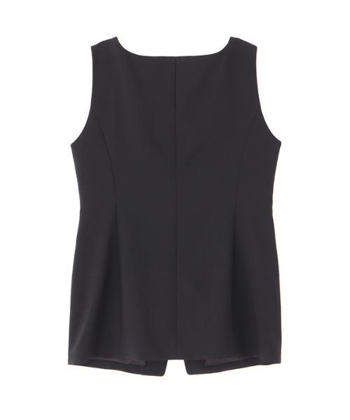 ETRE TOKYO（エトレトウキョウ）の「SANTEフロントホックボートネックベスト（ベスト・レディース・グレー/ブラック・S/M）」の10枚目の写真