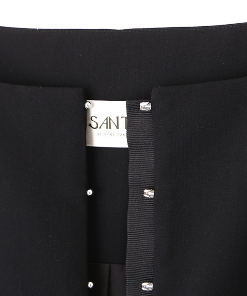 ETRE TOKYO（エトレトウキョウ）の「SANTEフロントホックボートネックベスト（ベスト・レディース・グレー/ブラック・S/M）」の13枚目の写真