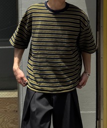 Gaphos （ガフォス）の「ドローコードボーダー半袖Tシャツ（Tシャツ/カットソー）」