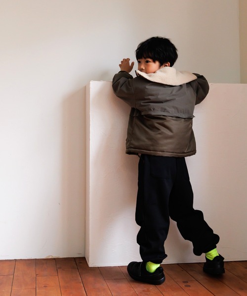 MAKE YOUR DAY（メイクユアデイ）の「無地カットソーパラシュートパンツ■80～140cm（スウェットパンツ・キッズ・ワインレッド/グレー/ブラック・90/140/130/120/110/100/80）」の11枚目の写真