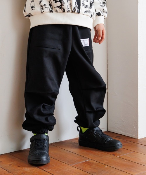 MAKE YOUR DAY（メイクユアデイ）の「無地カットソーパラシュートパンツ■80～140cm（スウェットパンツ・キッズ・ワインレッド/グレー/ブラック・90/140/130/120/110/100/80）」の13枚目の写真