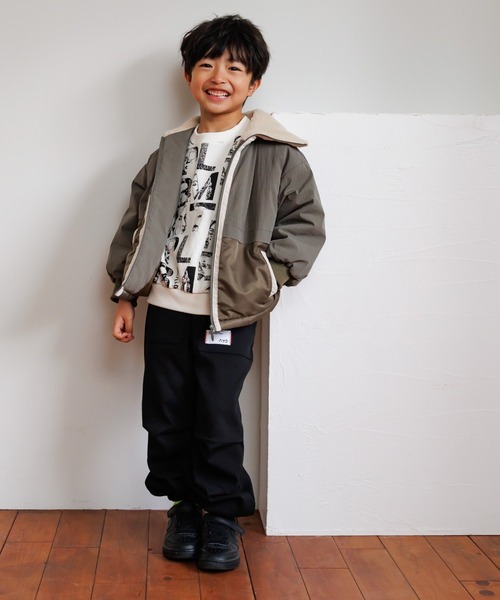 MAKE YOUR DAY（メイクユアデイ）の「無地カットソーパラシュートパンツ■80～140cm（スウェットパンツ・キッズ・ワインレッド/グレー/ブラック・90/140/130/120/110/100/80）」の9枚目の写真