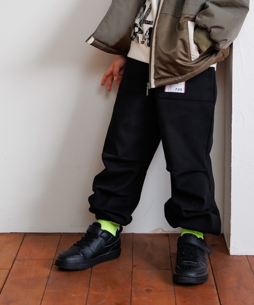 MAKE YOUR DAY（メイクユアデイ）の「無地カットソーパラシュートパンツ■80～140cm（スウェットパンツ・キッズ・ワインレッド/グレー/ブラック・90/140/130/120/110/100/80）」の8枚目の写真