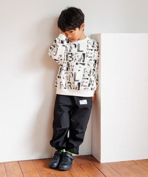 MAKE YOUR DAY（メイクユアデイ）の「無地カットソーパラシュートパンツ■80～140cm（スウェットパンツ・キッズ・ワインレッド/グレー/ブラック・90/140/130/120/110/100/80）」の16枚目の写真