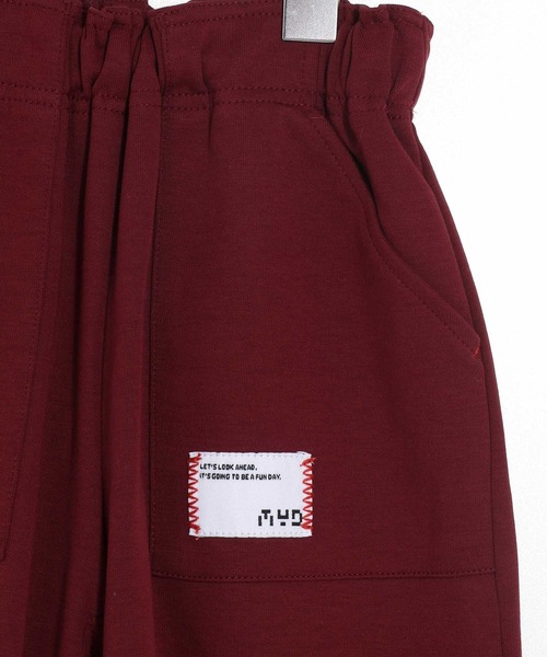 MAKE YOUR DAY（メイクユアデイ）の「無地カットソーパラシュートパンツ■80～140cm（スウェットパンツ・キッズ・ワインレッド/グレー/ブラック・90/140/130/120/110/100/80）」の18枚目の写真