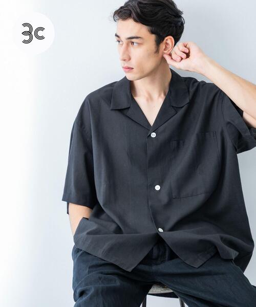 URBAN RESEARCH(アーバンリサーチ)の「『UR TECH DRYLUXE』高機能リネンシャツジャケット(シャツ/ブラウス・メンズ・バーガンディー/スミクロ/ベージュ・MEDIUM/LARGE)」の1枚目の写真