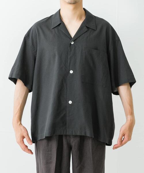 URBAN RESEARCH(アーバンリサーチ)の「『UR TECH DRYLUXE』高機能リネンシャツジャケット(シャツ/ブラウス・メンズ・バーガンディー/スミクロ/ベージュ・MEDIUM/LARGE)」の13枚目の写真