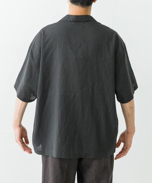 URBAN RESEARCH(アーバンリサーチ)の「『UR TECH DRYLUXE』高機能リネンシャツジャケット(シャツ/ブラウス・メンズ・バーガンディー/スミクロ/ベージュ・MEDIUM/LARGE)」の15枚目の写真