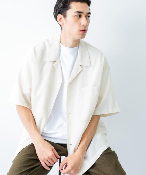 URBAN RESEARCH(アーバンリサーチ)の「『UR TECH DRYLUXE』高機能リネンシャツジャケット(シャツ/ブラウス・メンズ・バーガンディー/スミクロ/ベージュ・MEDIUM/LARGE)」の18枚目の写真