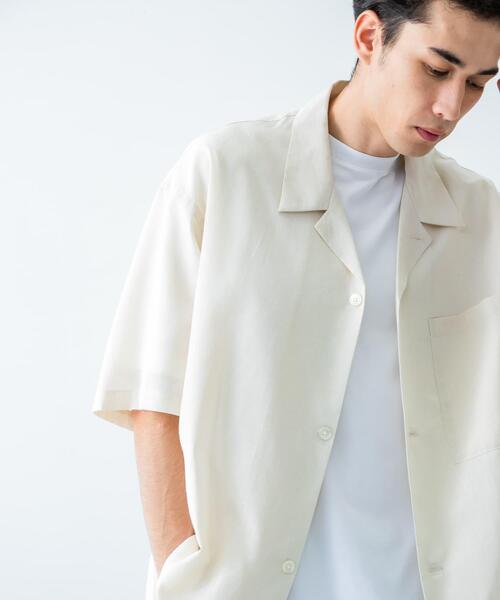 URBAN RESEARCH(アーバンリサーチ)の「『UR TECH DRYLUXE』高機能リネンシャツジャケット(シャツ/ブラウス・メンズ・バーガンディー/スミクロ/ベージュ・MEDIUM/LARGE)」の20枚目の写真