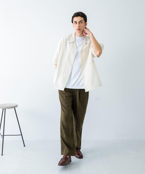 【美品】1er arrondissement リネン100% シャツジャケット 美品】1er arrondissement リネン100% シャツジャケット