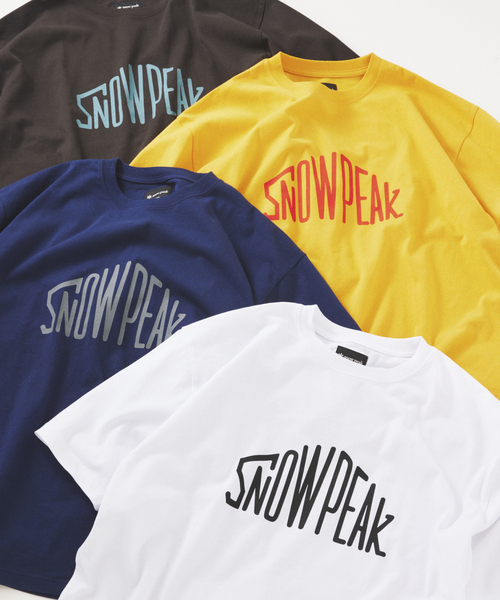 Snow Peak（スノーピーク）の「SNOWPEAK / スノーピーク 別注 ”トラペゾイド” ロゴTシャツ（Tシャツ/カットソー・メンズ・チャコールグレー/ホワイト/ネイビー/イエロー・SMALL/MEDIUM/LARGE）」の6枚目の写真