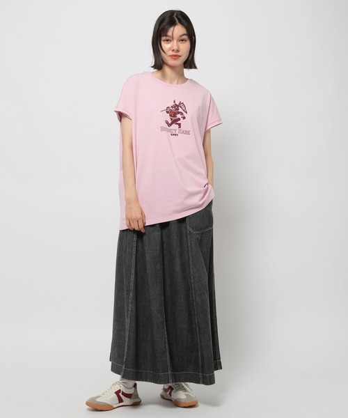 niko and...(ニコアンド)の「アソートフレンチTシャツ(Tシャツ/カットソー・レディース・チャコール/ネイビー/ピンク/オフホワイト・MEDIUM/LARGE)」の17枚目の写真