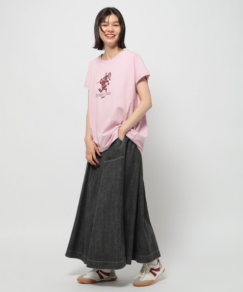 niko and...(ニコアンド)の「アソートフレンチTシャツ(Tシャツ/カットソー・レディース・チャコール/ネイビー/ピンク/オフホワイト・MEDIUM/LARGE)」の18枚目の写真