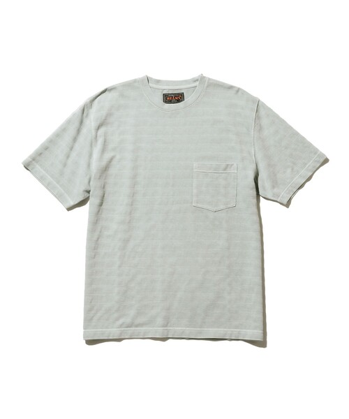 BEAMS PLUS(ビームスプラス)の「Pocket Tee Pique Garment Dye(Tシャツ/カットソー・メンズ・ホワイト/ライトグレー/ミント/サックスブルー・LARGE/X-LARGE/XX-LARGE/MEDIUM/SMALL)」の1枚目の写真