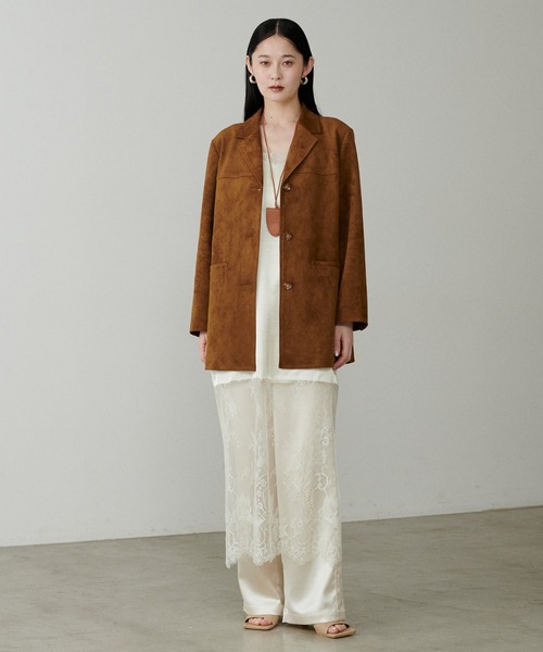 LARUTA（ラルータ）の「【LARUTA】レース切替キャミワンピース（ワンピース・レディース・アイボリー/ブラック/グレイッシュベージュ・FREE）」の19枚目の写真