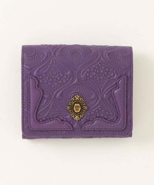 未使用 ANNA SUI アナスイ ノヴァ 2つ折り 牛革 財布 パープル 未使用 ANNA SUI アナスイ ノヴァ 2つ折り 牛革 財布 パープル - メルカリ