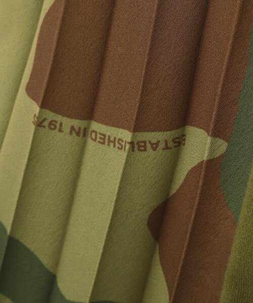 PLEATED CAMO MIX GATHER POCKET ONE PIECE/プリーツカモ