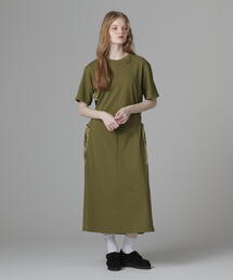AVIREX（アヴィレックス）の「PLEATED CAMO MIX GATHER POCKET ONE PIECE/プリーツカモミックスギャザーポケットワンピース（ワンピース）」