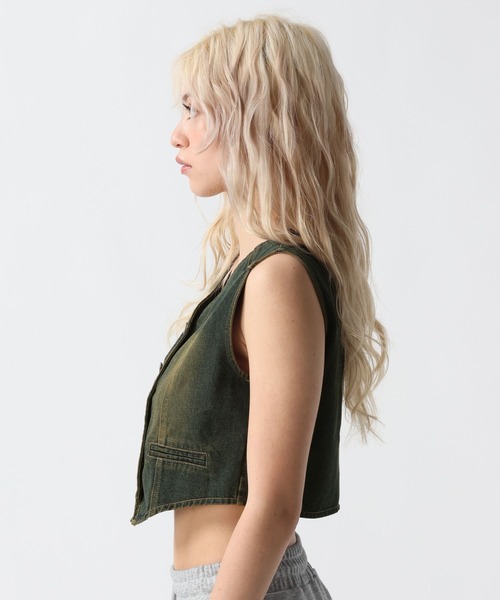 FOREVER 21（フォーエバー トゥエンティーワン）の「【2025SS】デニムコンパクトジレ（ベスト・レディース・ブルー系その他4・FREE）」の12枚目の写真