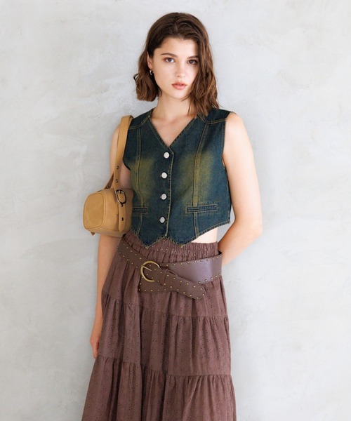 FOREVER 21（フォーエバー トゥエンティーワン）の「【2025SS】デニムコンパクトジレ（ベスト・レディース・ブルー系その他4・FREE）」の14枚目の写真