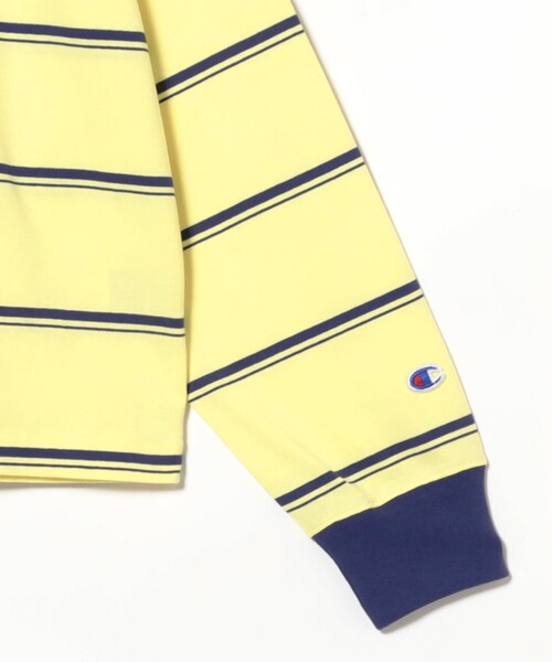 Champion(チャンピオン)の「【別注】Champion / ボーダー ポロシャツ(ポロシャツ・レディース・ライトイエロー/バーガンディー・MEDIUM)」の17枚目の写真