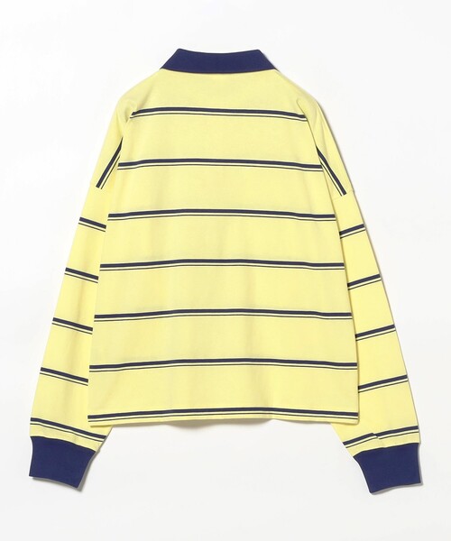 Champion(チャンピオン)の「【別注】Champion / ボーダー ポロシャツ(ポロシャツ・レディース・ライトイエロー/バーガンディー・MEDIUM)」の6枚目の写真
