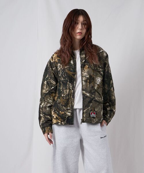 BEN DAVIS（ベンデイビス）の「【BEN DAVIS（ベンデイビス）】ZIP FRONT TRUCKER JACKET / ジャケット ジップ 短丈 中綿 加工（その他アウター・メンズ・ブラック/その他1/ブラウン・MEDIUM/LARGE/X-LARGE）」の6枚目の写真