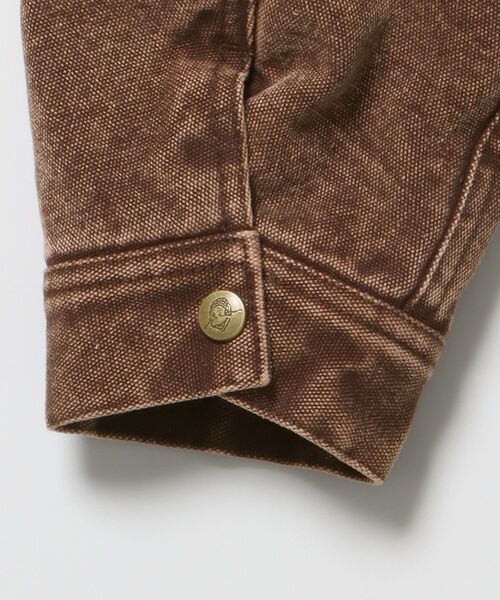 BEN DAVIS（ベンデイビス）の「【BEN DAVIS（ベンデイビス）】ZIP FRONT TRUCKER JACKET / ジャケット ジップ 短丈 中綿 加工（その他アウター・メンズ・ブラック/その他1/ブラウン・MEDIUM/LARGE/X-LARGE）」の19枚目の写真