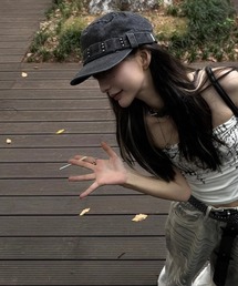 Ressaca | スタッズ付きデニムワークキャップ(キャップ)