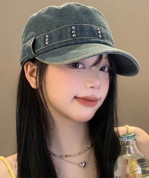 Ressaca（レサーカ）の「スタッズ付きデニムワークキャップ（キャップ・レディース・ブルー/ブラック・FREE）」の17枚目の写真