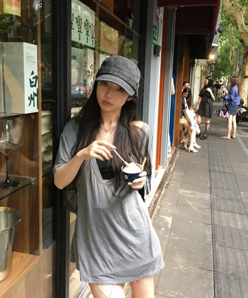 Ressaca（レサーカ）の「スタッズ付きデニムワークキャップ（キャップ・レディース・ブルー/ブラック・FREE）」の13枚目の写真