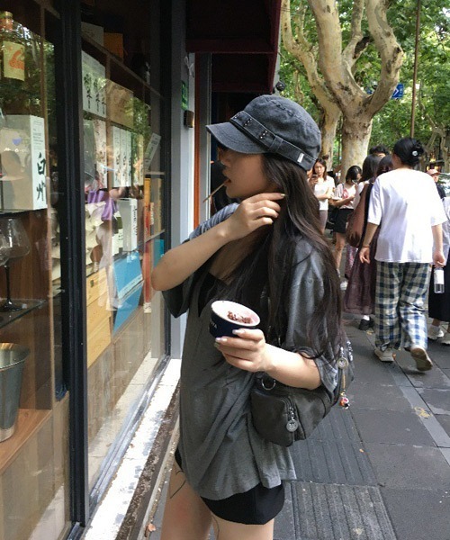 Ressaca（レサーカ）の「スタッズ付きデニムワークキャップ（キャップ・レディース・ブルー/ブラック・FREE）」の14枚目の写真