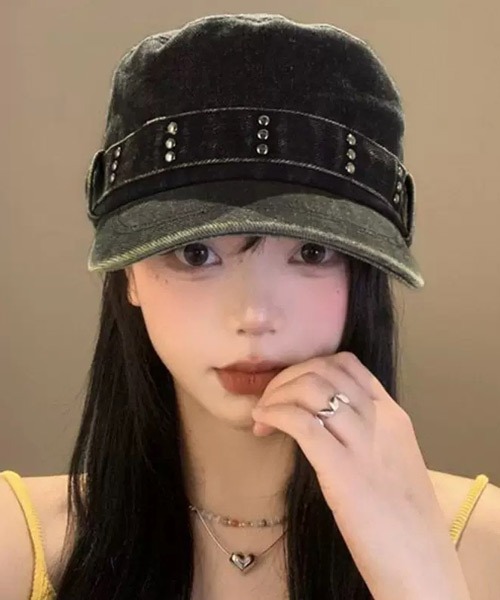 Ressaca（レサーカ）の「スタッズ付きデニムワークキャップ（キャップ・レディース・ブルー/ブラック・FREE）」の15枚目の写真